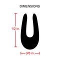 Full Size 15 Feet Chrome U Shape Truck Door Edge Guard Trim 