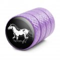 Horse Illustration Valve Stem Caps For Tire Rim Wheel Aluminum Purple
