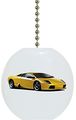 Yellow Sports Car Solid Ceramic Fan Pull 