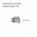 Uxcell Wire Thread Inserts 10-24 Unc 1 0d 304 Stainless Steel Helical Type Coiled Screw Repair Threaded Sleeve Sheath 5pcs