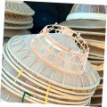 Homoyoyo 40 Pcs Hat Ring Farmer Adjustable Inner Headwear Hoop Shaper Rice Loop Fishing Braided Holder Rack Straw Cap Plastic