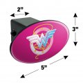 Wonder Woman 80th Pastel Logo Oval Tow Trailer Hitch Cover Plug Insert