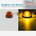 Partsam 5x Amber Cab Marker Roof Lights 264143am T10 Led Assembly Compatible With Ford E150 E250 E350 E450 F150 F250 F350 F450