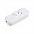 Uxcell Inline Cord Switch Ac 250v 6a On-off Dpst Control Feed-through Rocker For Bedroom Table Lamp Desk Light White