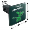 You Re Pterrific Terrific Pteranodon Dinosaur Funny Humor Tow Trailer Hitch Cover Plug Insert