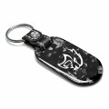 Ipick Image For Dodge Srt Hellcat Led Printed On Real Black Forged Style Carbon Fiber Tag Shape Key Chain Keychain Exclusive