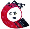 Moroso 52541 Ultra Series Red Sleeved Spark Plug Wires Big Block Chevy Over Valve Cover Routing Straight Ends Non Hei 