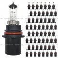 Niuparts 60 Pcs 9004 Halogen Bulb White Light With 3 Wire Pin Female Connector Pigtail Harness Fit Car Bus Truck Tractor Loader