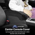 Center Console Cover For 2011-2016d F250 F350 F450 F550 Accessories Armrest Cushion Leather Middle Covers Anti-scratch Pad For
