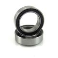2pcs 10x15x4mm Precision Ball Bearings 440c Stainless Steel Rubber Seals 