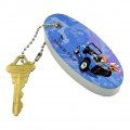 Graphics More Beach Trip Surfing Surfer Dogs Floating Keychain Oval Foam Fishing Boat Buoy Key Float