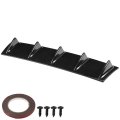 Car Rear Bumper Universal Chassis Shark Fin Spoiler Wing Lip Diffuser M