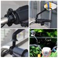 Safercctv Motorcycle Group 7 8 Handle Bar 10mm Mirror Thread Mount Holder Clamp Adaptor Black