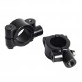 Safercctv Motorcycle Group 7 8 Handle Bar 10mm Mirror Thread Mount Holder Clamp Adaptor Black
