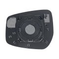 Passenger Side Mirror Glass Replacement For Nissan Versa 2020 2021 2022 Heated With Back Plate Right Hand Without Blind Spot 