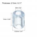 Meccanixity Kitchen Sink Rack Feet 5mm Id X 10 Od Pvc Replacement For Protective Grid Clear Pack Of 40