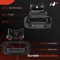 A-premium Smooth Black Tailgate Handlea Latch And Bezel Trim With Rod Clips Compatible Chevy Gmc Models Silverado Sierra 1500