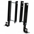 Kuafu Weight Distribution Hitch Support Bracket Compatible With 10-inch Trailer Frame Adjustable Black Steel Powder Coated Pair