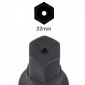 Uxcell 22mm Impact Hex Bit Socket 3 4 Drive 100mm Length High Carbon Steel Metric Sizes
