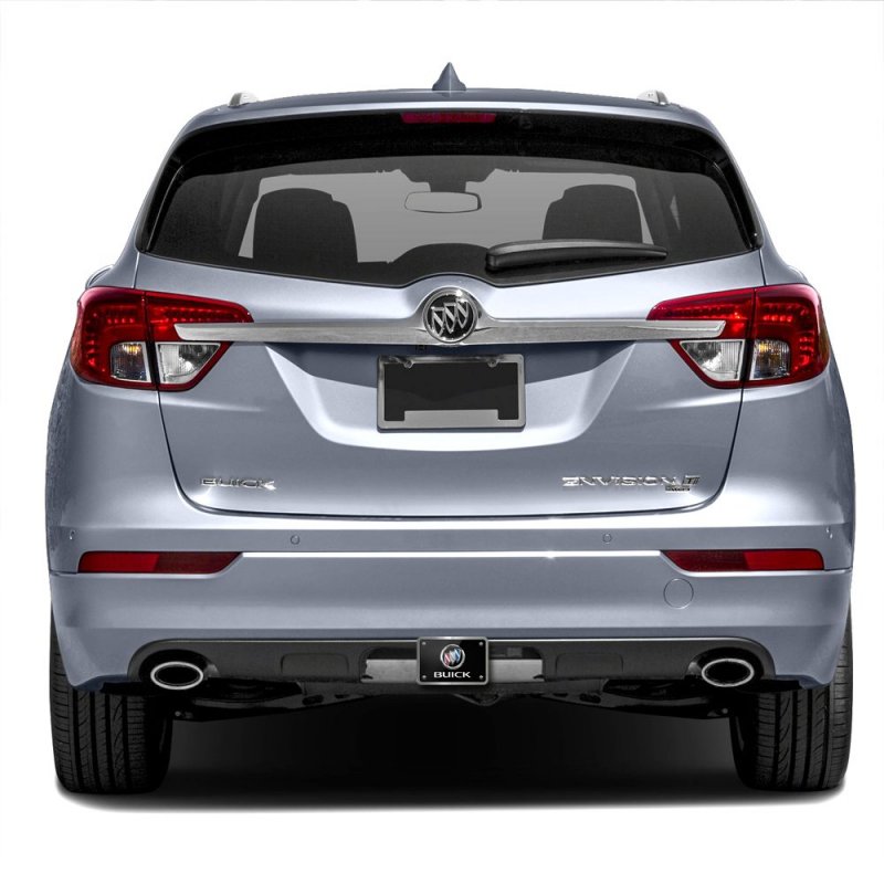 Full Color Black Graphic Plate Billet Aluminum 2 In Tow Hitch Cover For Buick Modern Style With Foam Gaskets