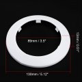 Uxcell 89mm Pipe Cover Decoration Pp Plastic Water Escutcheon White 4pcs
