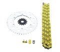 Yellow Chain And Sprocket Kit For Kawasaki Klx300 1997 1998 1999 2000 2001 2002 Silver 13 47 110l Steel Front Rear Non O Ring 