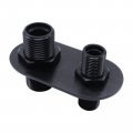 Gskmotor 2-port Billet Aluminum Heater A C Bulkhead Connector Hot Rod Clear Anodized For Black 