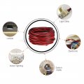 Uxcell Red Black Wire 2pin Extension Cable Cord 22 Awg Parallel Tin Plated Copper 9m Length For Led Strip Light