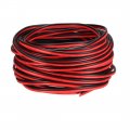 Uxcell Red Black Wire 2pin Extension Cable Cord 22 Awg Parallel Tin Plated Copper 9m Length For Led Strip Light