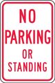 Accuform Signs Frp105ra Engineer-grade Reflective Aluminum Parking Sign Legend No Or Standing 18 Length X 12 Width 0 080 