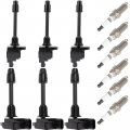 3 Ignition Coils Wilth Iridium Spark Plugs For Nissan Pathfinder 5l 2001 Infiniti Qx4 Uf528 5c1477 E1028