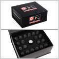 J2 Engineering 7075 Compatible Withged Aluminum M12x1 5 20pcs 50mm Long Open End Lug Nut Set W Turner Black
