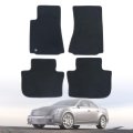 Floor Mats Carpet For Cadillac Cts 2008 2013 4 Piece Set Front And Rear Interior Black Velour Plastic Direct Replacement