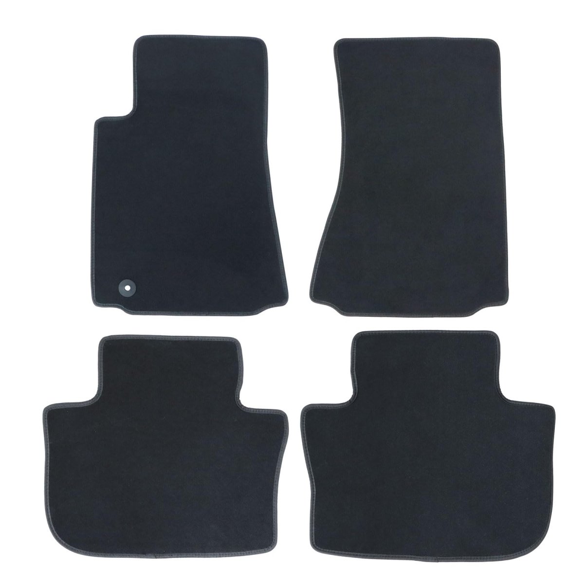Floor Mats Carpet For Cadillac Cts 2008 2013 4 Piece Set Front And Rear Interior Black Velour Plastic Direct Replacement