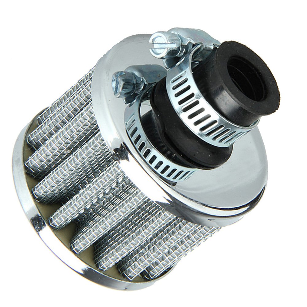 E Supporta 12mm Mini Sliver Cone Cold Air Intake Filter Turbo Vent Car