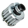 E Supporta 12mm Mini Sliver Cone Cold Air Intake Filter Turbo Vent Car