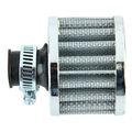 E Supporta 12mm Mini Sliver Cone Cold Air Intake Filter Turbo Vent Car