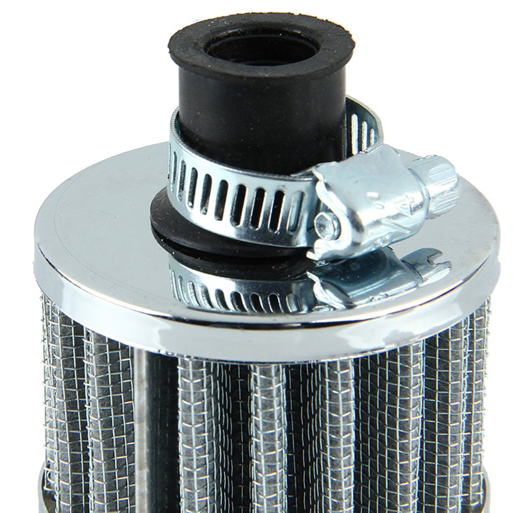 E Supporta 12mm Mini Sliver Cone Cold Air Intake Filter Turbo Vent Car