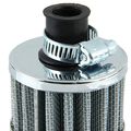 E Supporta 12mm Mini Sliver Cone Cold Air Intake Filter Turbo Vent Car
