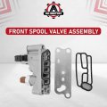 Front Spool Valve Solenoid Assembly Compatible With Honda Vehicles 2008-2017 Accord Crosstour Odyssey Pilot Replaces