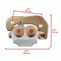 Caltric Front Right Brake Disc And Caliper Kit Canam Outlander 1000r 4x4 Xt 2018 2019 2020 2021 2022