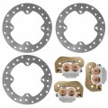 Caltric Front Right Brake Disc And Caliper Kit Canam Outlander 1000r 4x4 Xt 2018 2019 2020 2021 2022