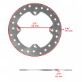 Caltric Front Right Brake Disc And Caliper Kit Canam Outlander 1000r 4x4 Xt 2018 2019 2020 2021 2022
