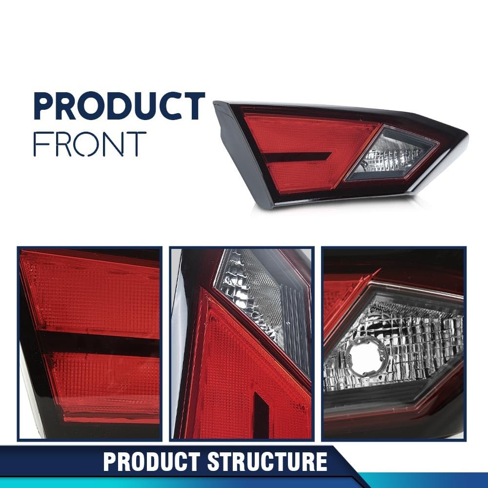 Inner Tail Light Rear Brake Lamp Driver Left Side For Nissan Altima Sedan 2019 2022 Red Lens Part Number 265456ca0a Ni2802119