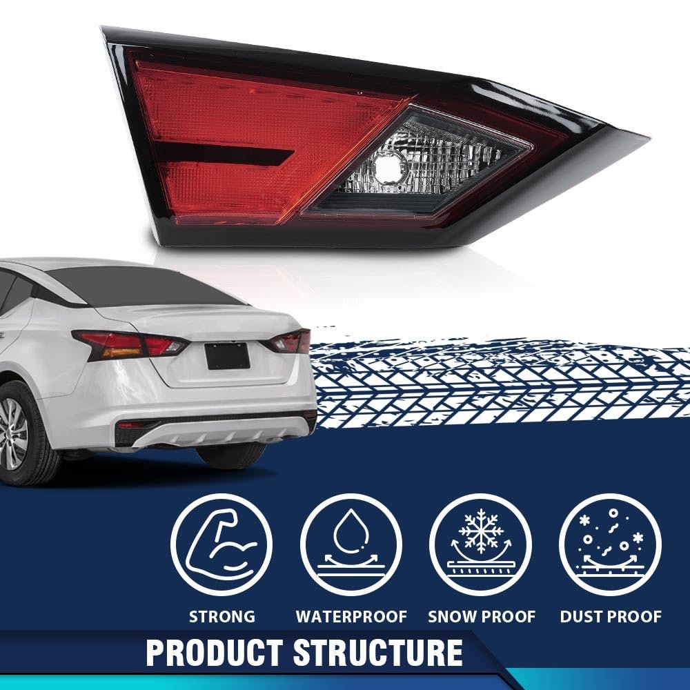 Inner Tail Light Rear Brake Lamp Driver Left Side For Nissan Altima Sedan 2019 2022 Red Lens Part Number 265456ca0a Ni2802119