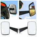 Tractor Mirror Assembly With Fixed Arms Replacement For Dm2455000 Compatible John Deere 5000 6000