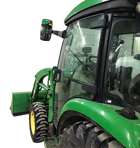 Tractor Mirror Assembly With Fixed Arms Replacement For Dm2455000 John Deere 5000 6000