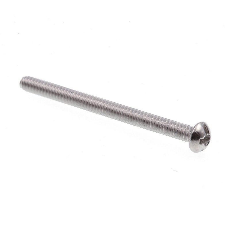 Prime-line Machine Screw Round Head Slotted Phillips Combo 6-32 X 1-3 4 In Grade 18-8 Stainless Steel Pack Of 25