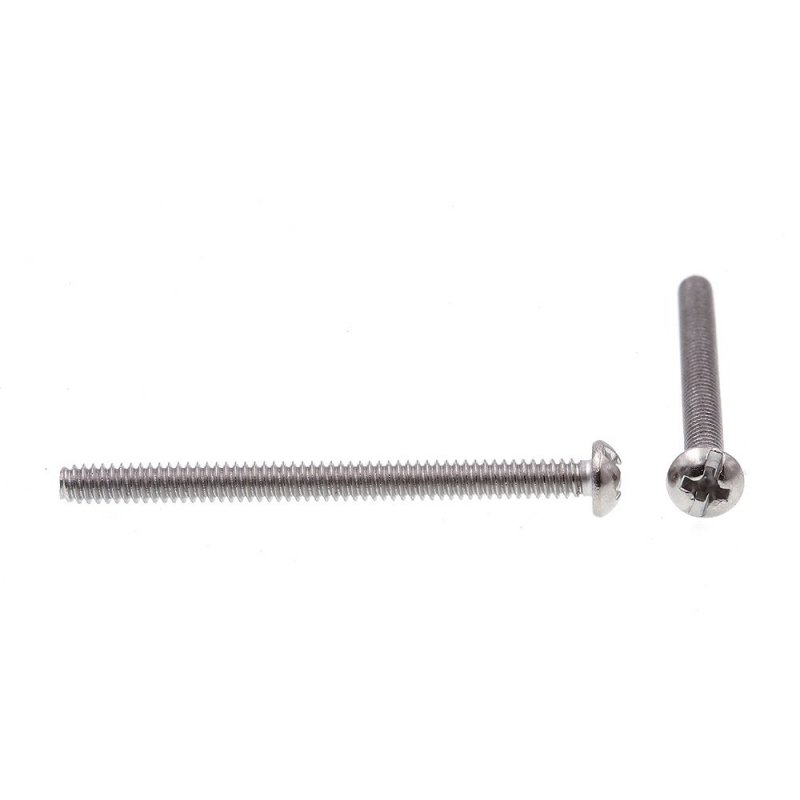 Prime-line Machine Screw Round Head Slotted Phillips Combo 6-32 X 1-3 4 In Grade 18-8 Stainless Steel Pack Of 25