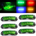 Green Led Boat Marine Lights 12v Waterproof Interior Courtesy Lamps For Kayak Yacht Pontoon Deck Navigation Night Fishing 
